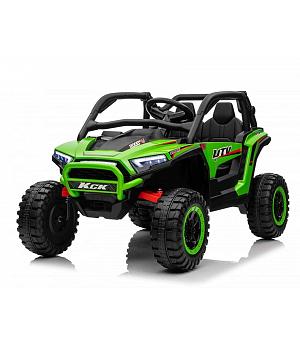 VENTA Buggy  24V, 4x4,  KCK-Verde, RC, Asiento cuero, ruedas goma, 2 plazas pequeñas  -  INDA713-RA-XMX-639